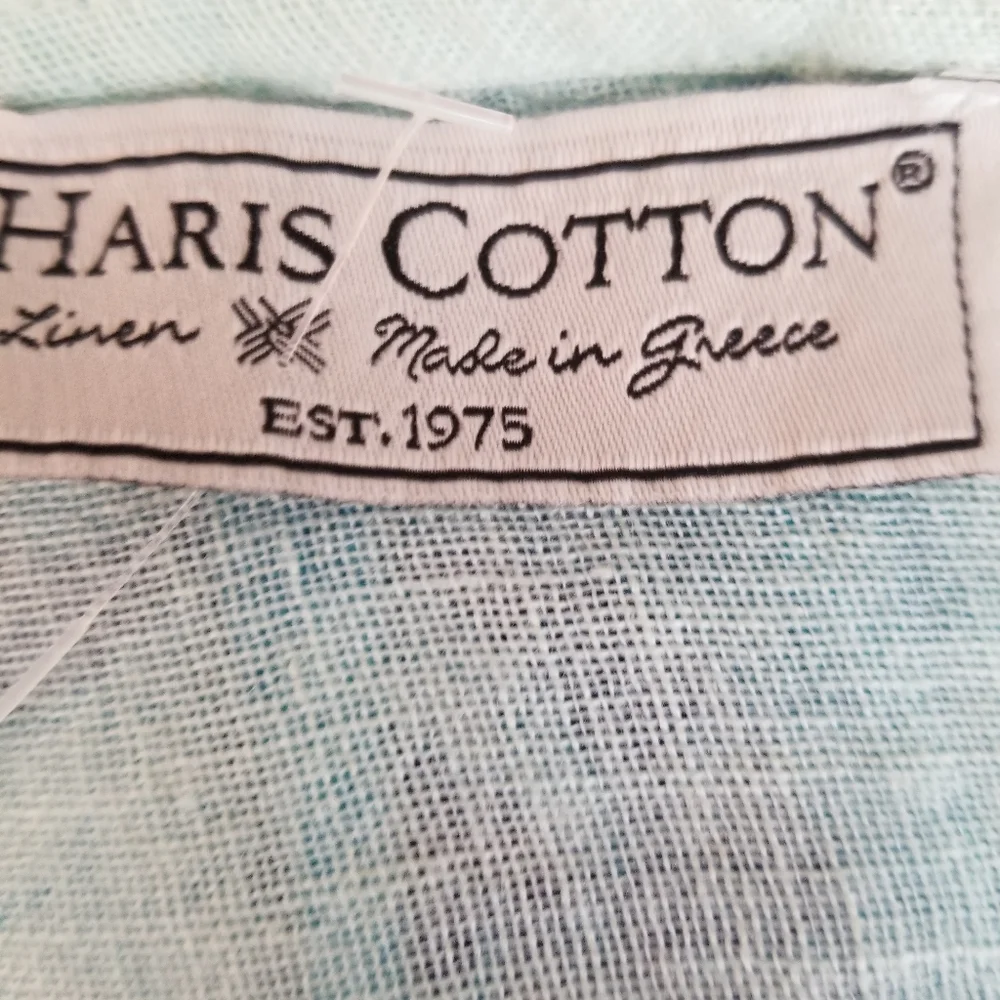 Haris Cotton Made in Greece Oversized 100% Linen Pullover Top Sz L - Picture 5 of 7